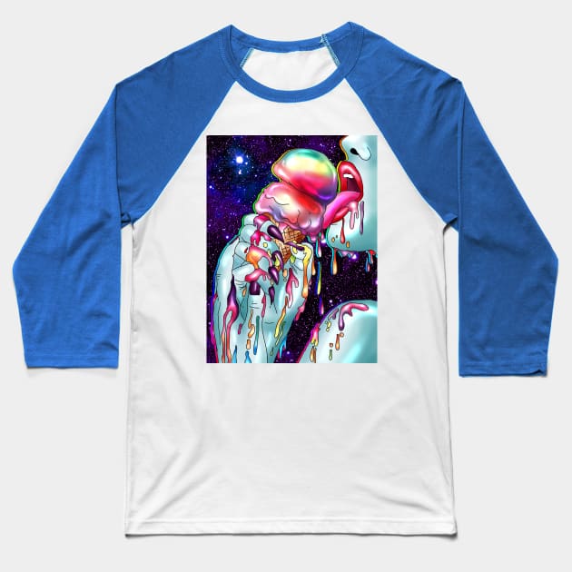 Sweet Galactic Temptation Baseball T-Shirt by VeronicaLux